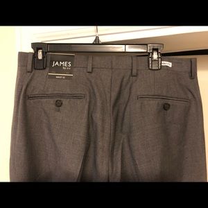 James by ico grey pants slacks uniform dress 32W